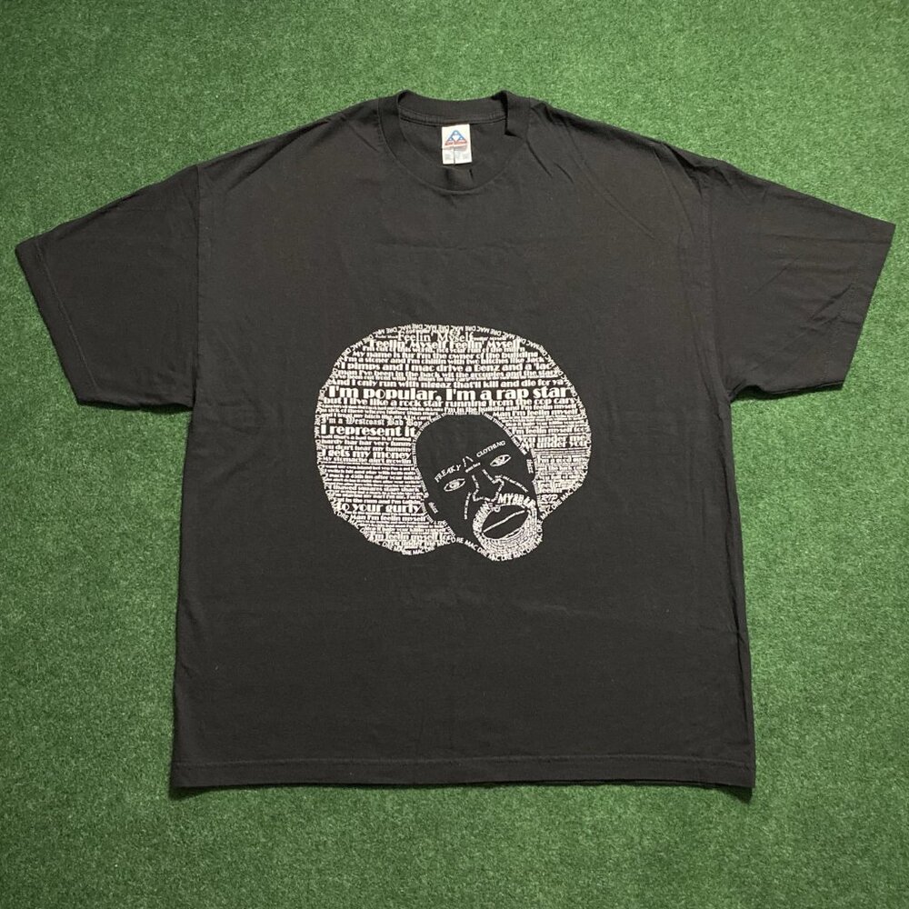 Vintage Men’s AAA Mac Dre Lyric Collage T-Shirt Black 2XL Feelin’ Myself